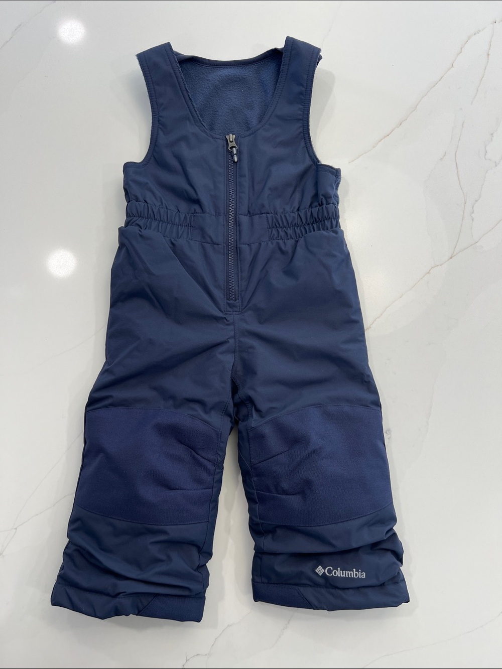 Columbia Navy Blue Kids Insulated Snow Overalls, 2T